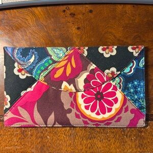 BRAND NEW Vera Bradley patchwork envelope with magnetic closure.